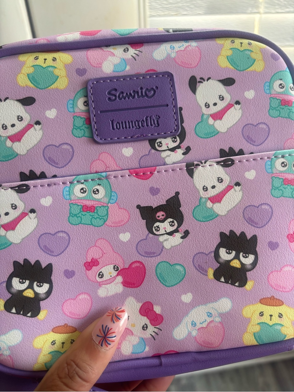 Loungefly Lavender Sanrio Character Crossbody Bag - Picture 4 of 7